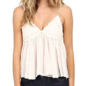 Free People "Birds in the Sky" embroidered tank